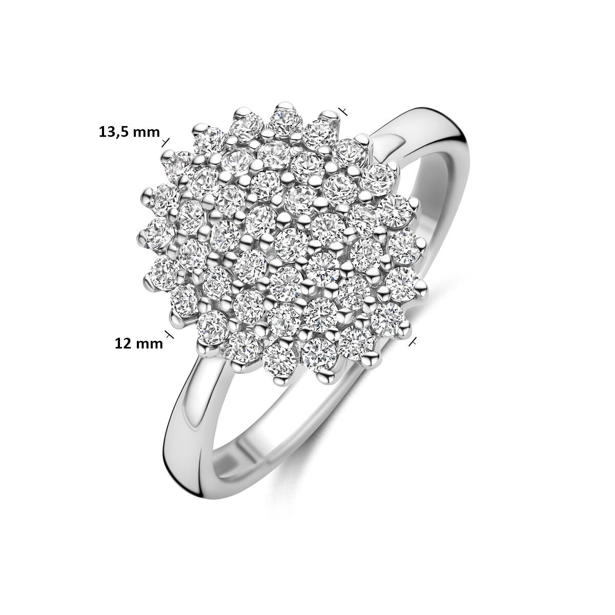 bague zircone argent rhodié