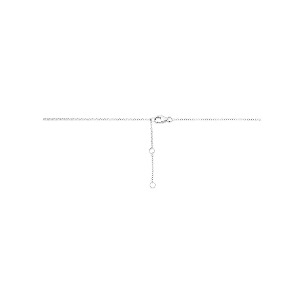 Collier en argent pour enfant avec cœurs – rhodié