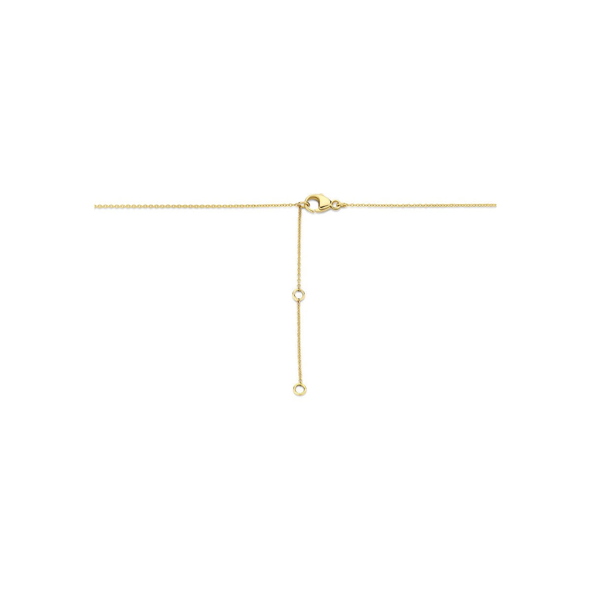 collier en or jaune 14k avec diamant 0.15ct
