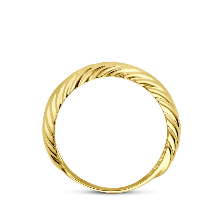 9k Geelgouden gedraaide ring