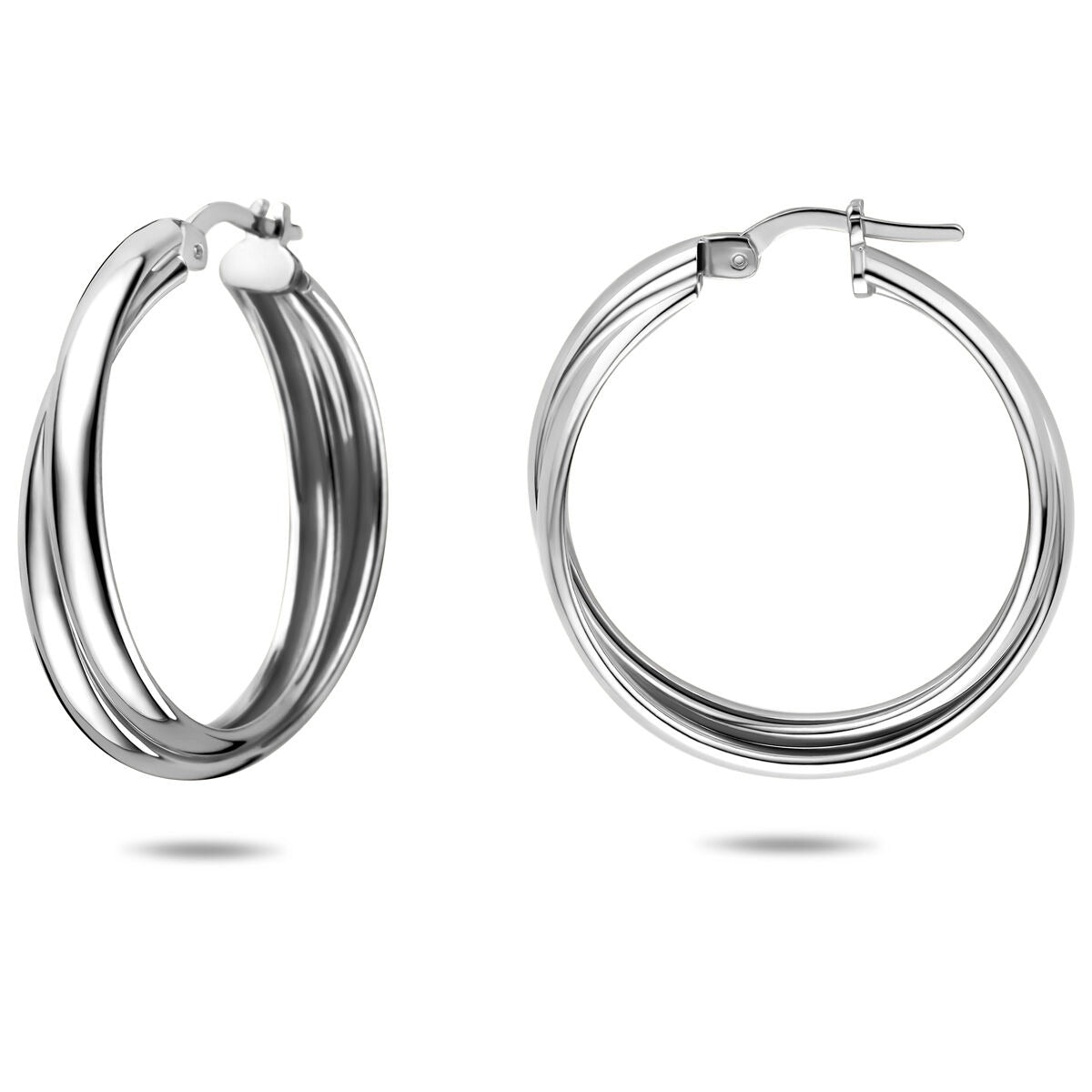 Créoles en argent 925 rhodiées