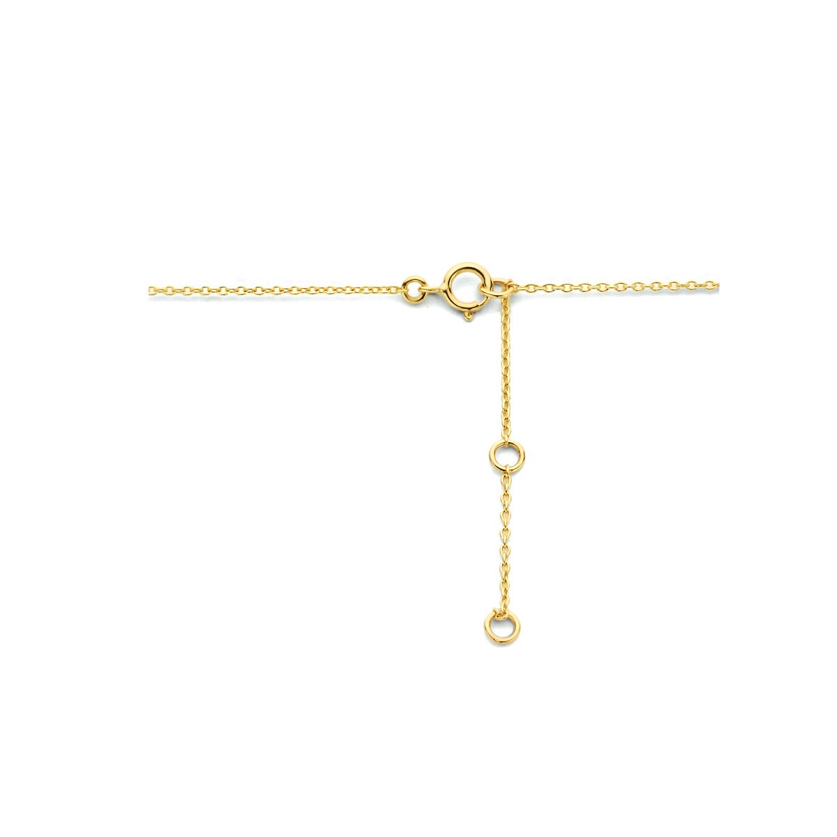 collier en or jaune 9k avec pendentif infini