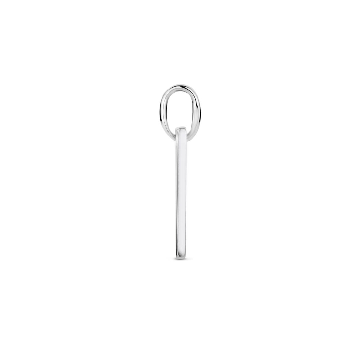 Pendentif en argent – rhodié argent 925 en forme rectangulaire