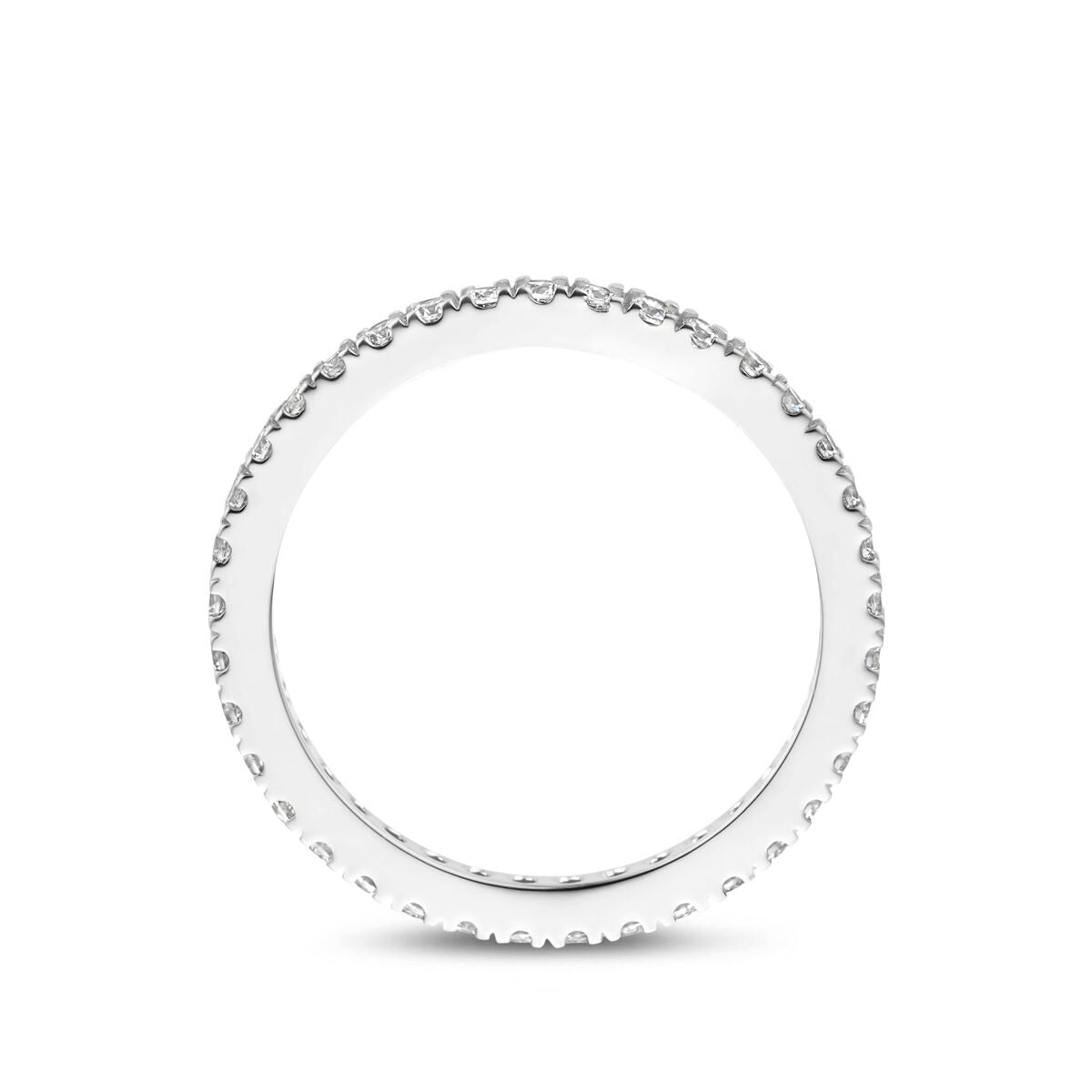 Bague en argent 925 rhodiée avec zircone
