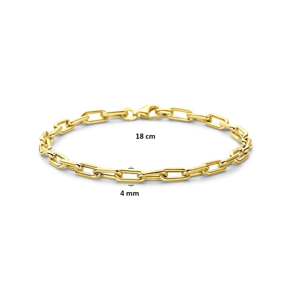 bracelet en or jaune ancre 14k
