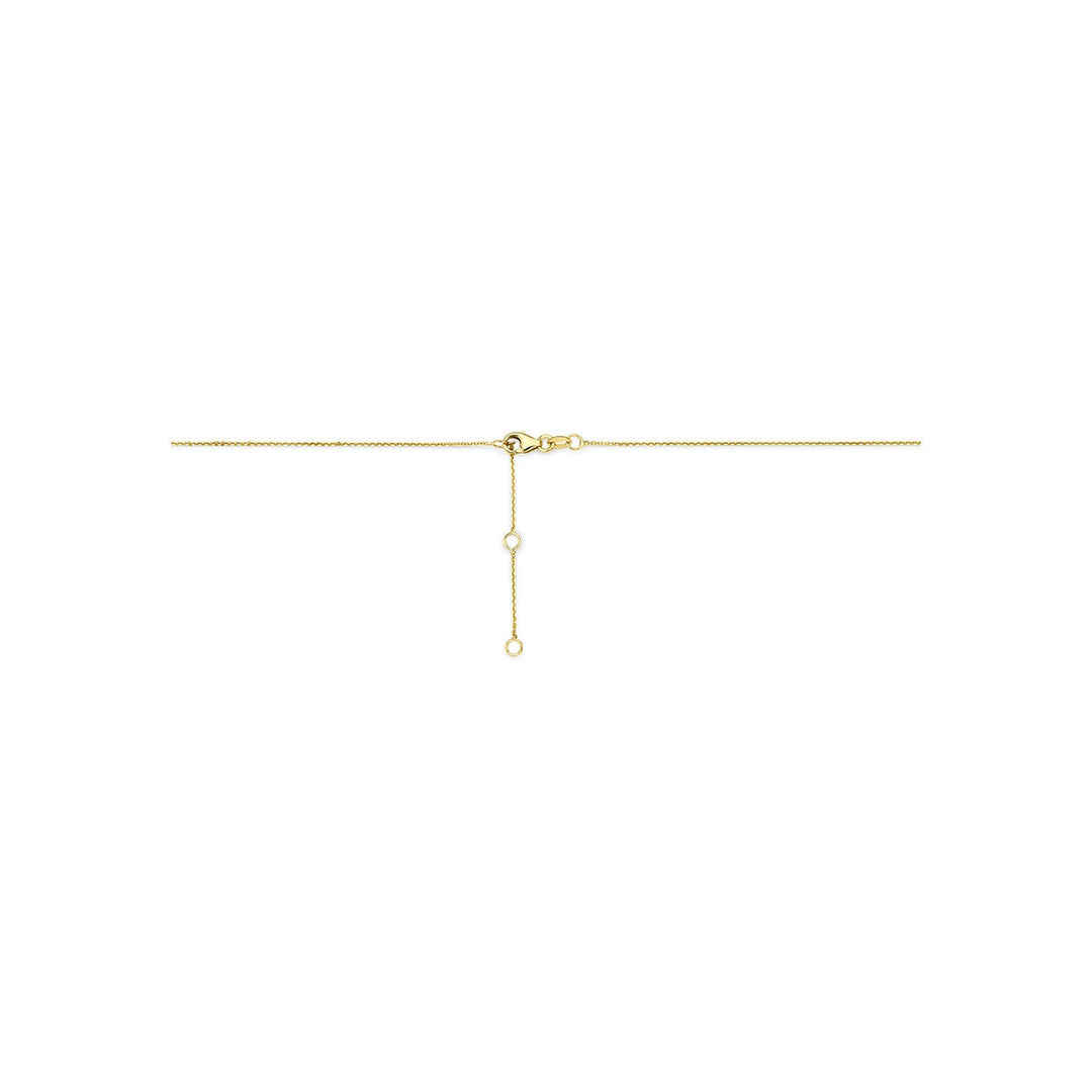 14k Geelgouden dames ketting met balkje