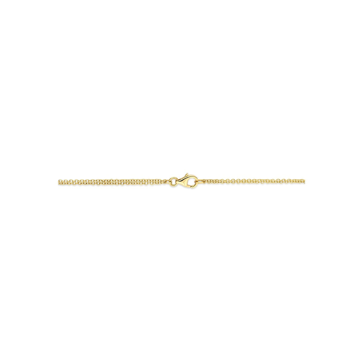 Collier en maille en or jaune 14k ancre
