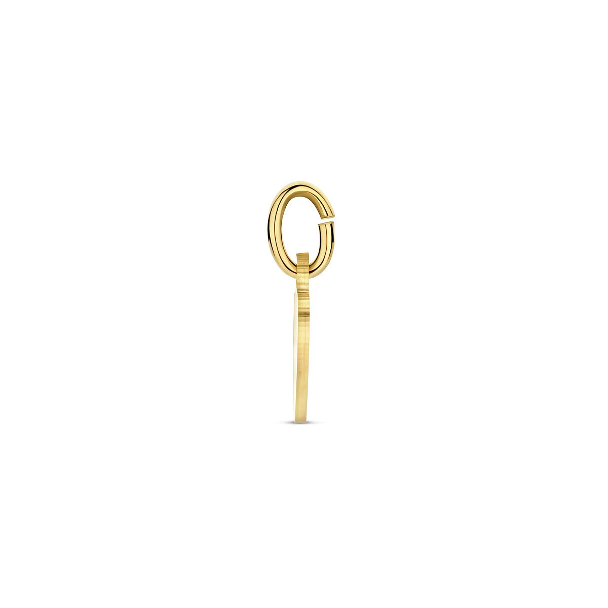 Collier en or jaune 9k avec pendentif en forme de cœur