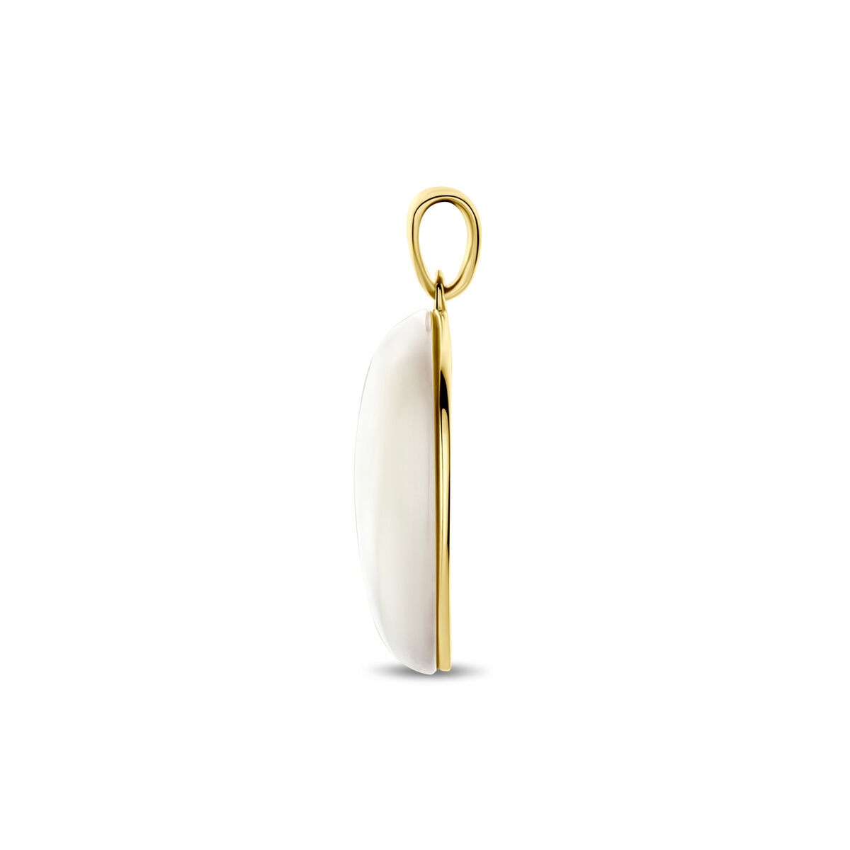 pendentif en or jaune avec nacre 20 mm
