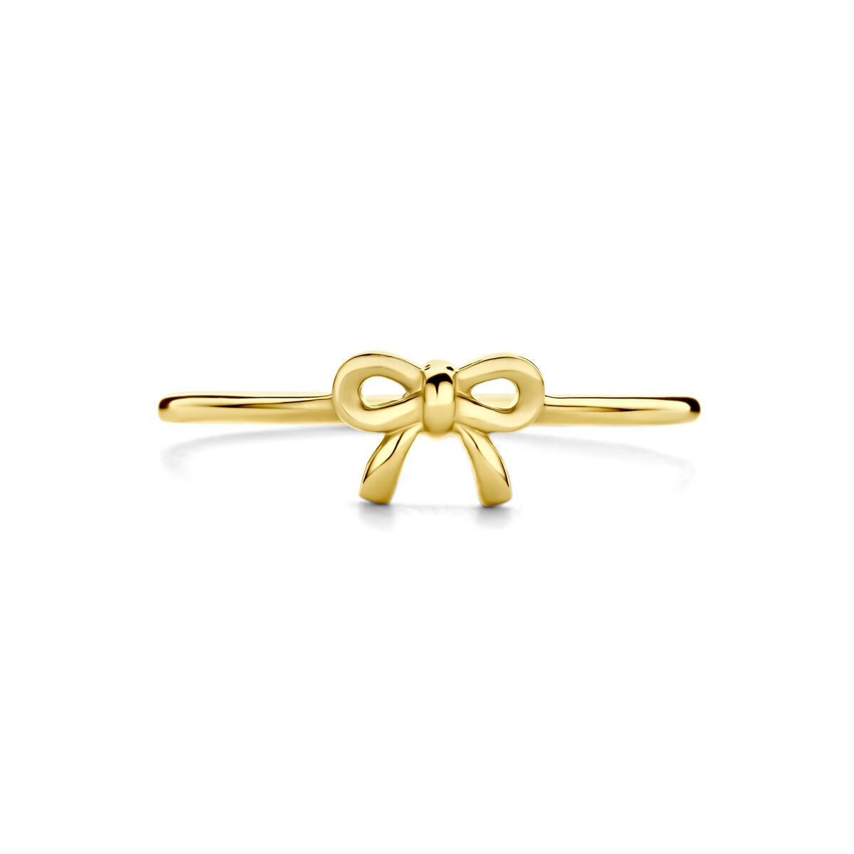 bague en or jaune 14k avec nœud