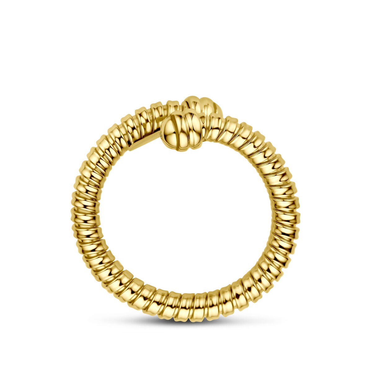 Bague en or jaune 11 mm pour femme
