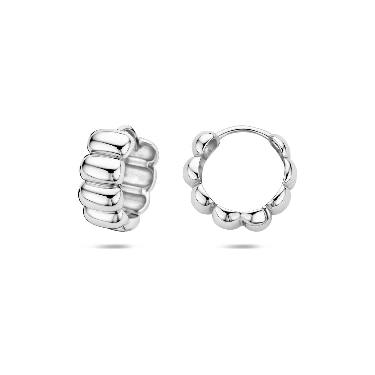 Créoles en argent rhodié