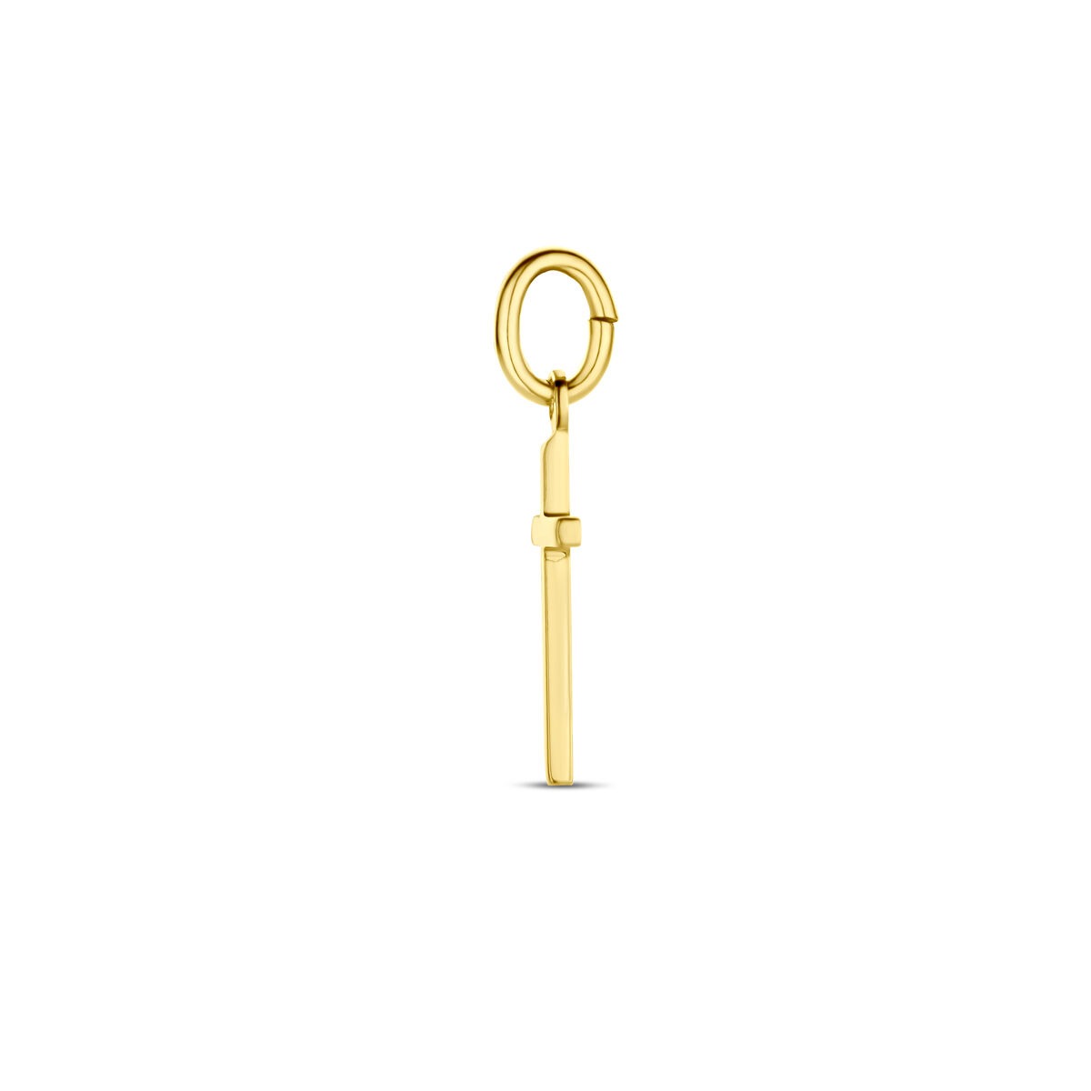 pendentif croix en or jaune 9k
