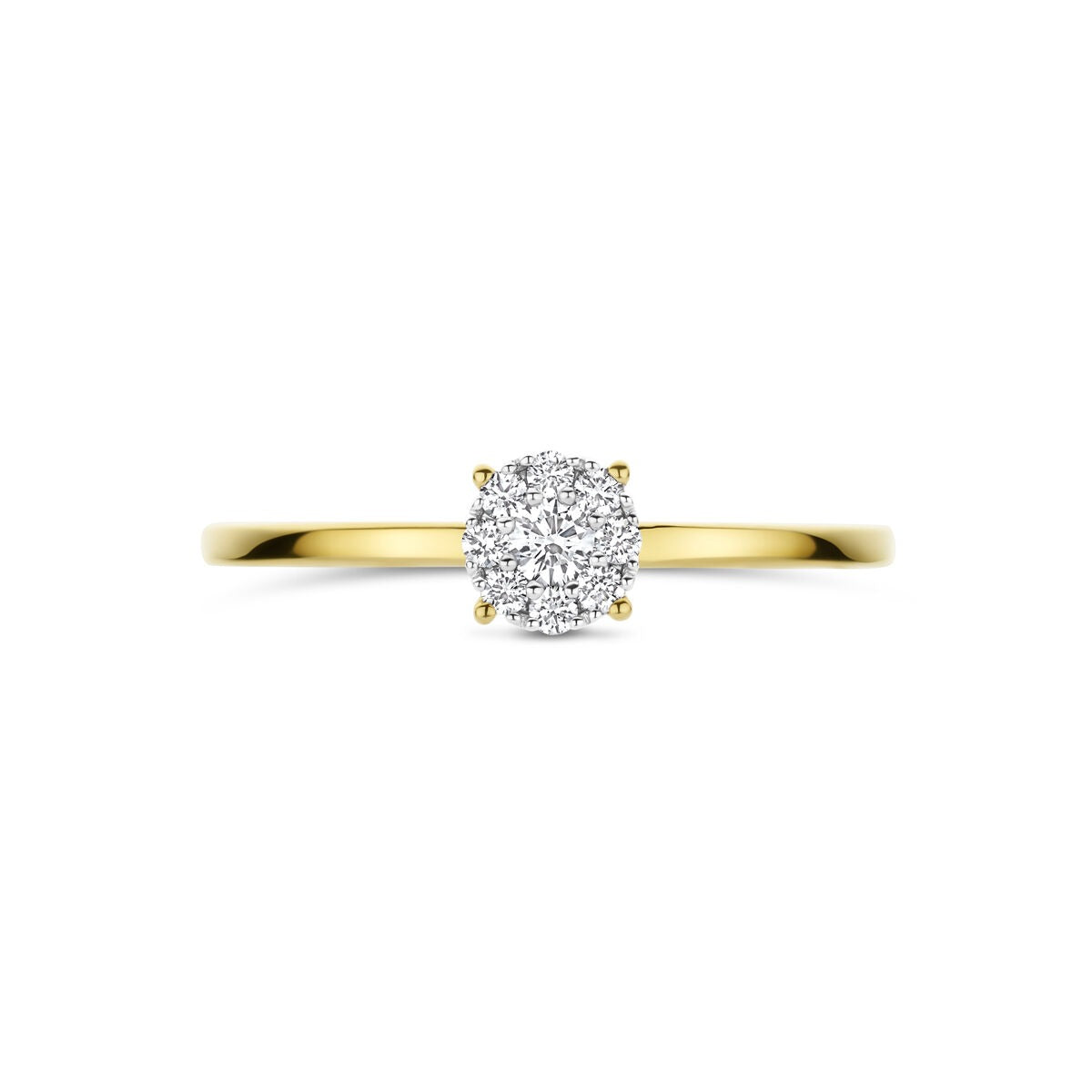 Bague pour femme bicolore avec diamant – 0.13 ct