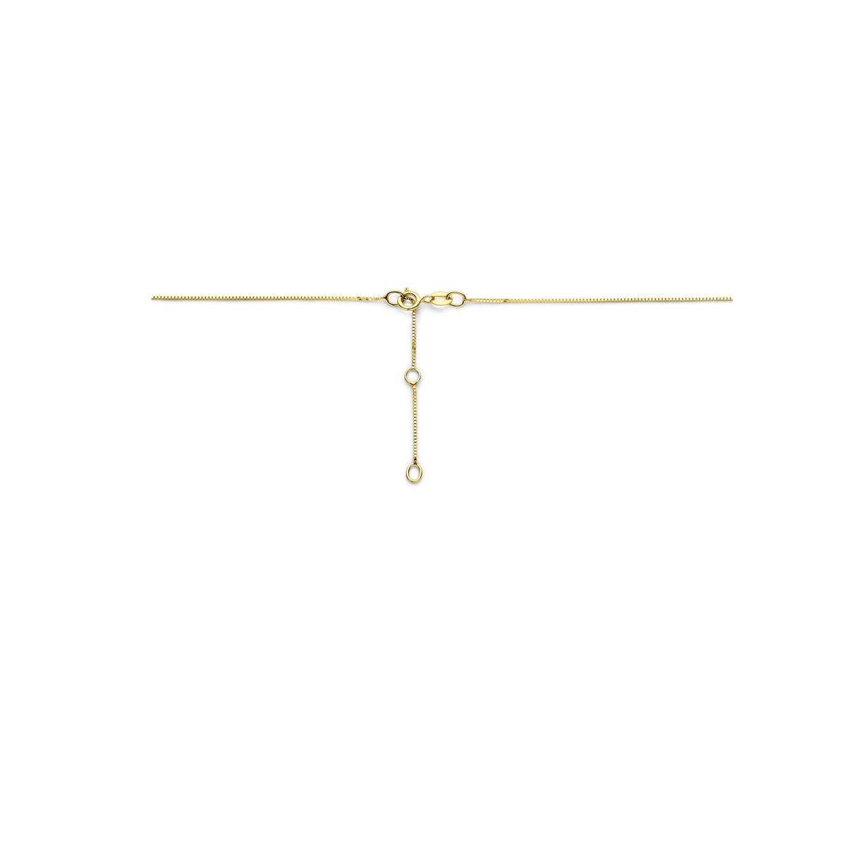 Collier en or 14k avec zircone – Monture entourage