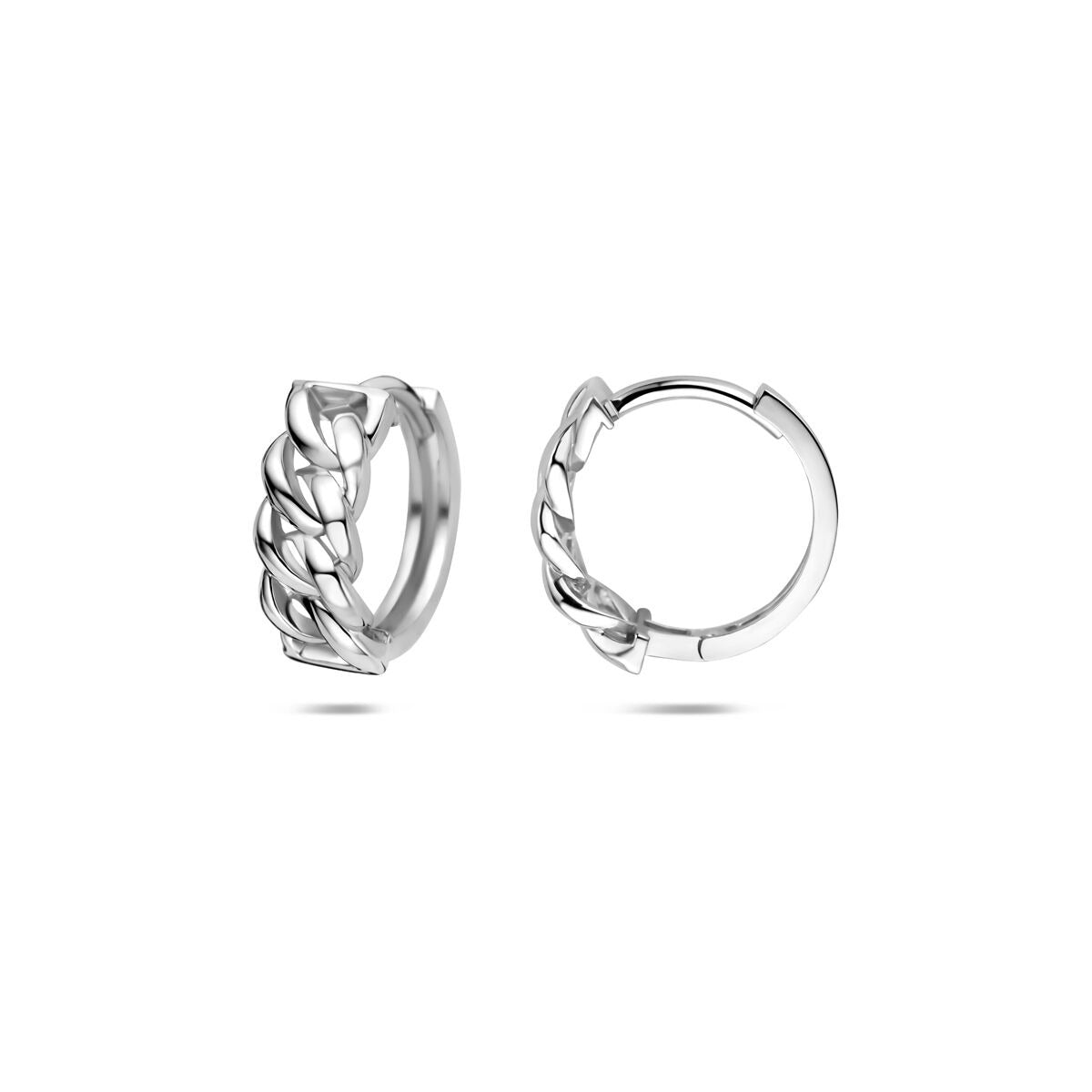 Créoles en argent rhodié