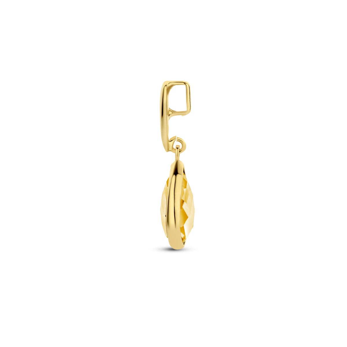 pendentif en or jaune 9k avec citrine