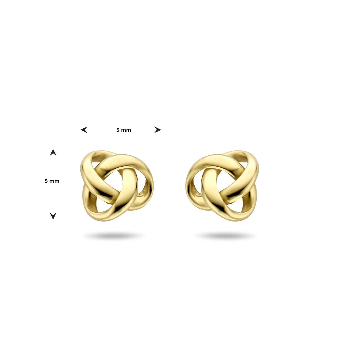 Puces d'oreilles en or 9k en forme de bouton – Boucles d'oreilles pour femme