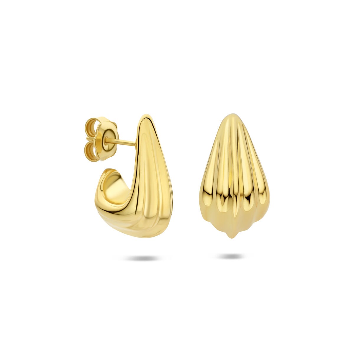 Boucles d'oreilles en argent plaqué or – touche dorée raffinée