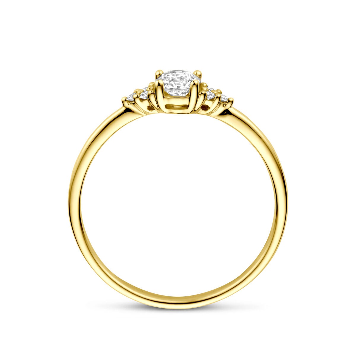 Bague en or pour femme 14k avec diamant solitaire 0.28ct