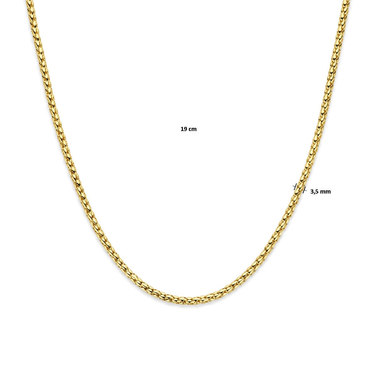 Collier en or pour femme – collier en maille 14k