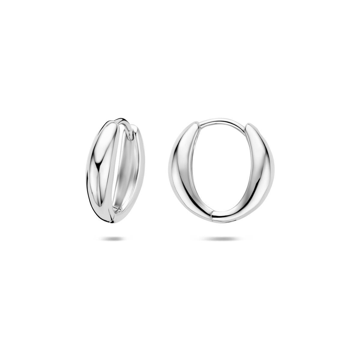Créoles en argent rhodié
