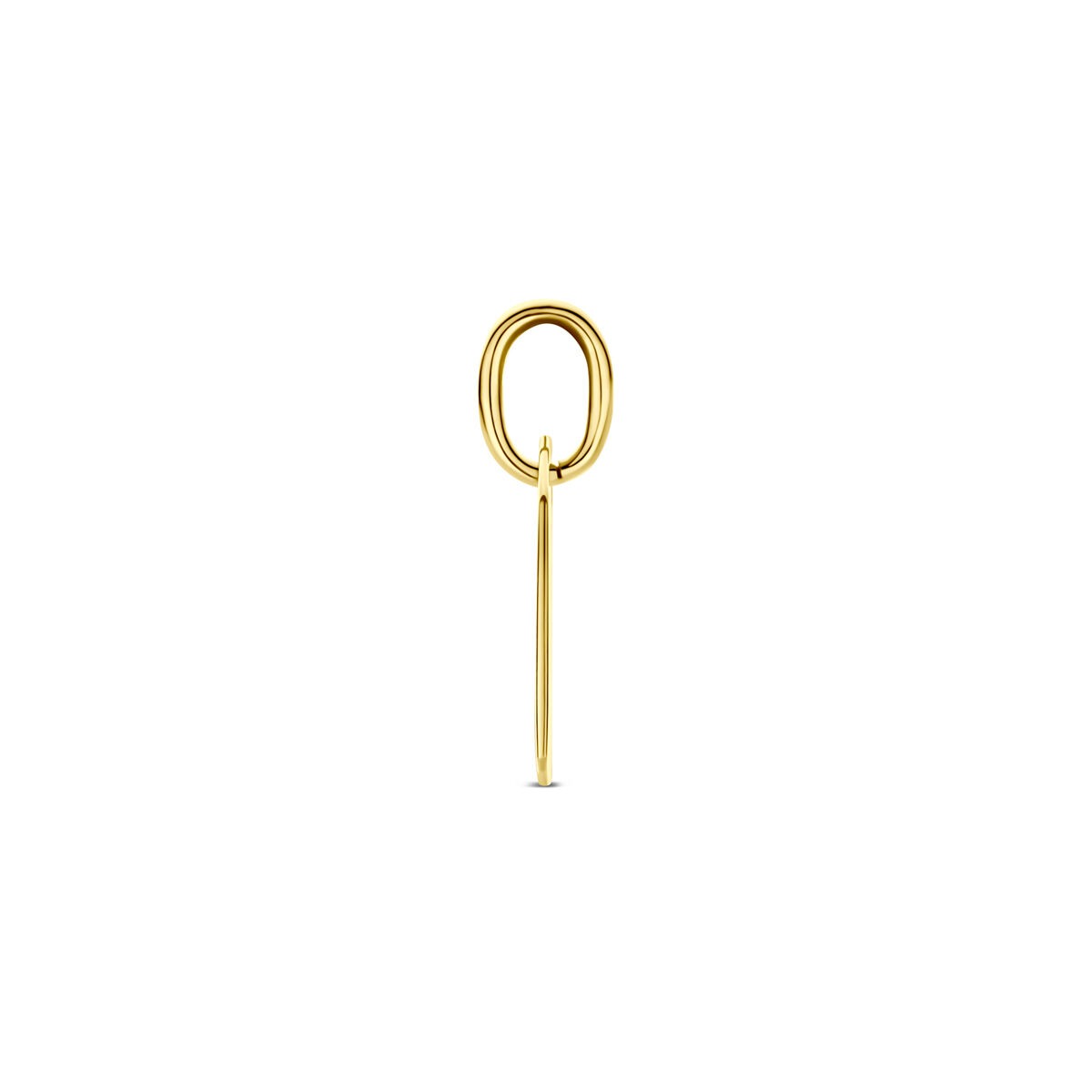 Collier en or jaune 9k avec pendentif en forme de cœur
