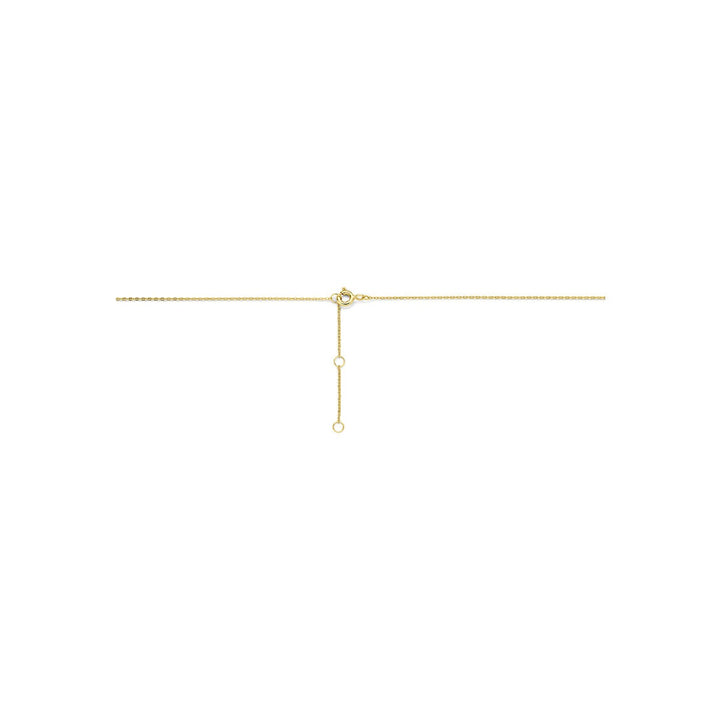 9k Geelgouden collier met zirkonia