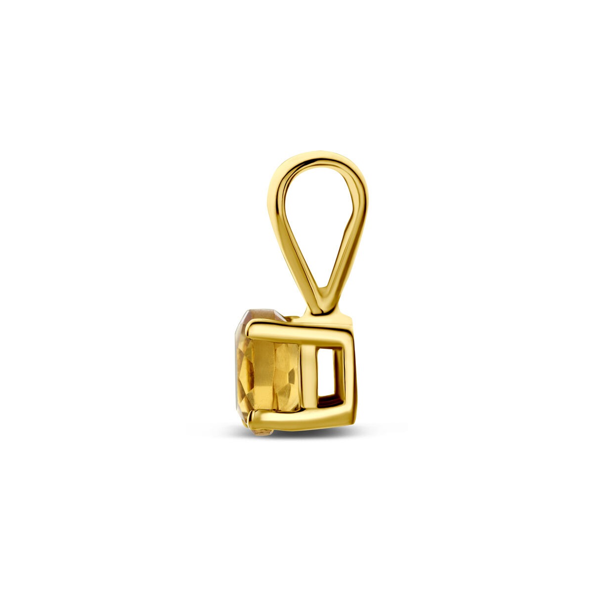 pendentif en or jaune avec citrine