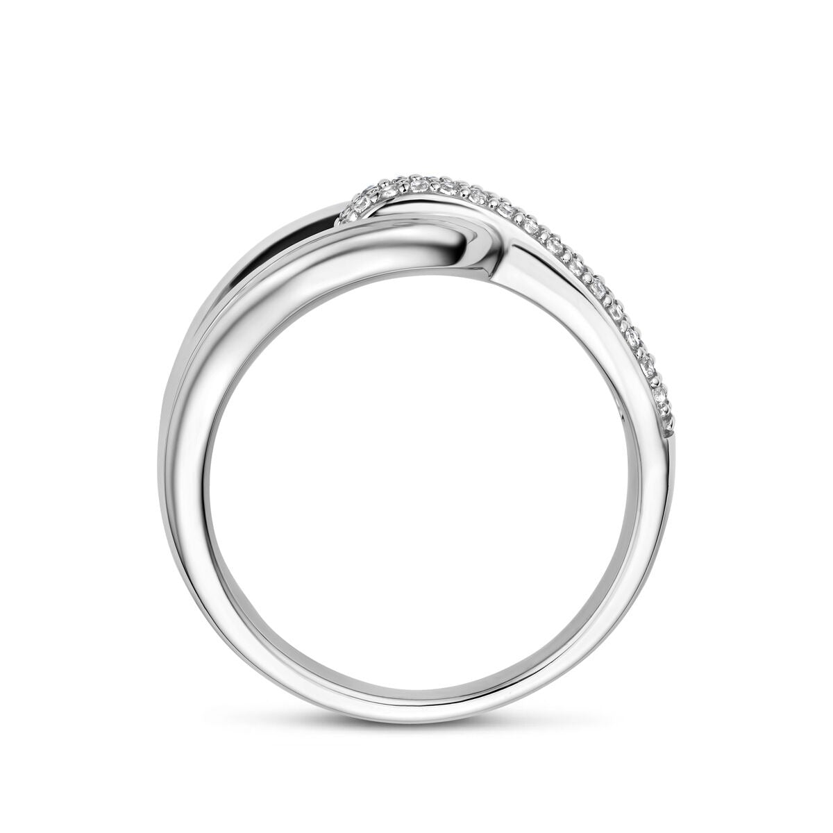 bague zircone argent rhodié