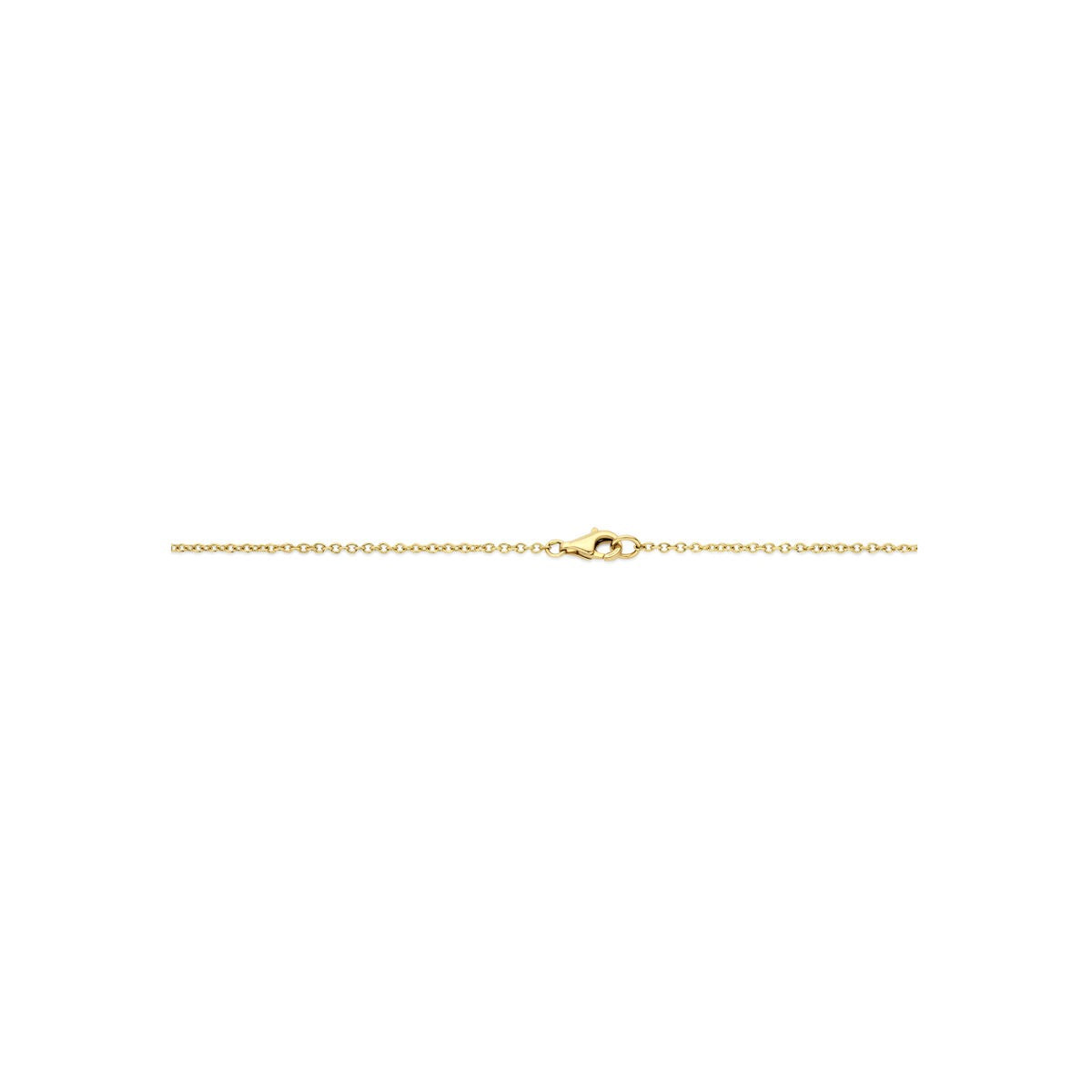 Collier en or bicolore 14k avec diamant 0.80ct