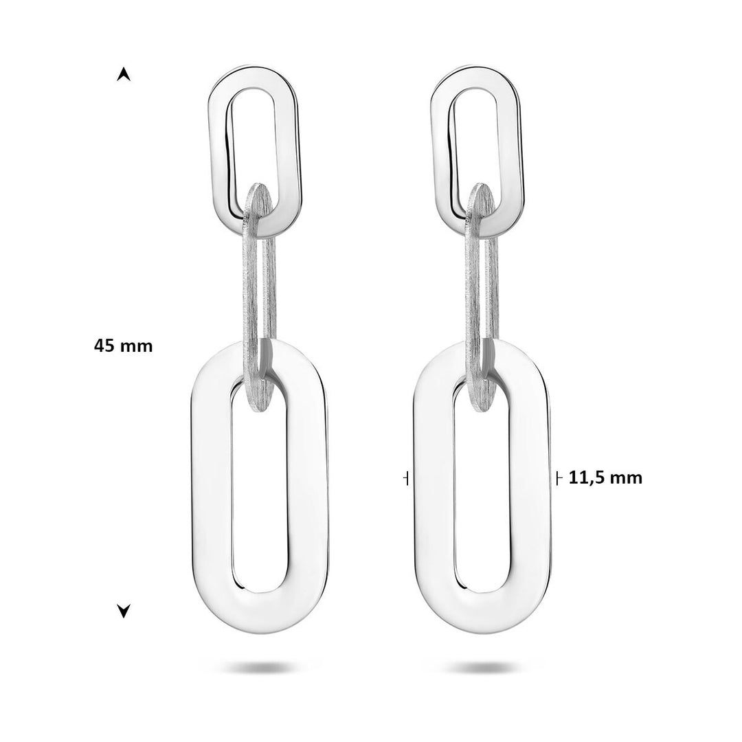 Gerhodineerde 925 zilveren oorhangers
