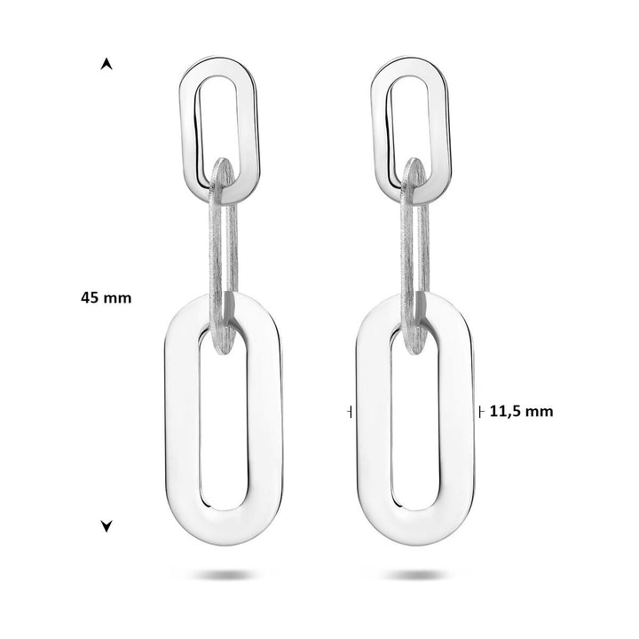 Gerhodineerde 925 zilveren oorhangers