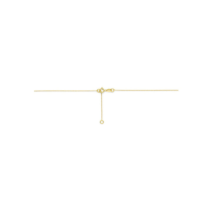 14k Geelgouden collier met bolletjes