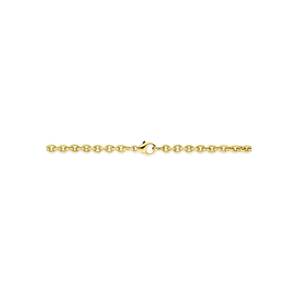collier en or jaune 14k avec maille d'ancre