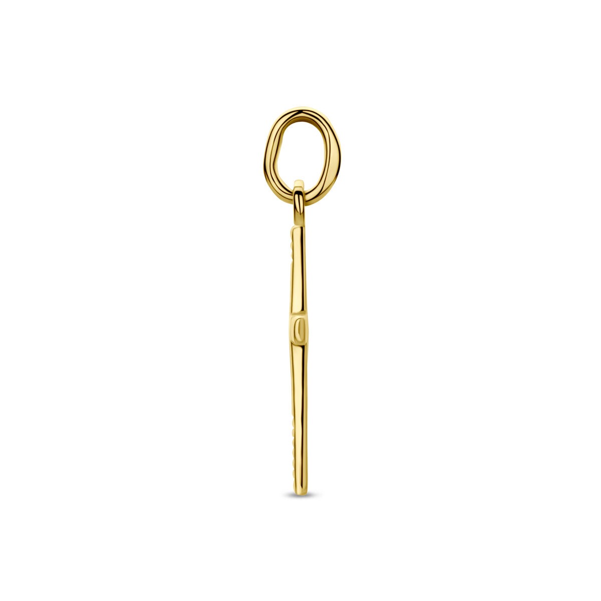 pendentif croix en or jaune 9k