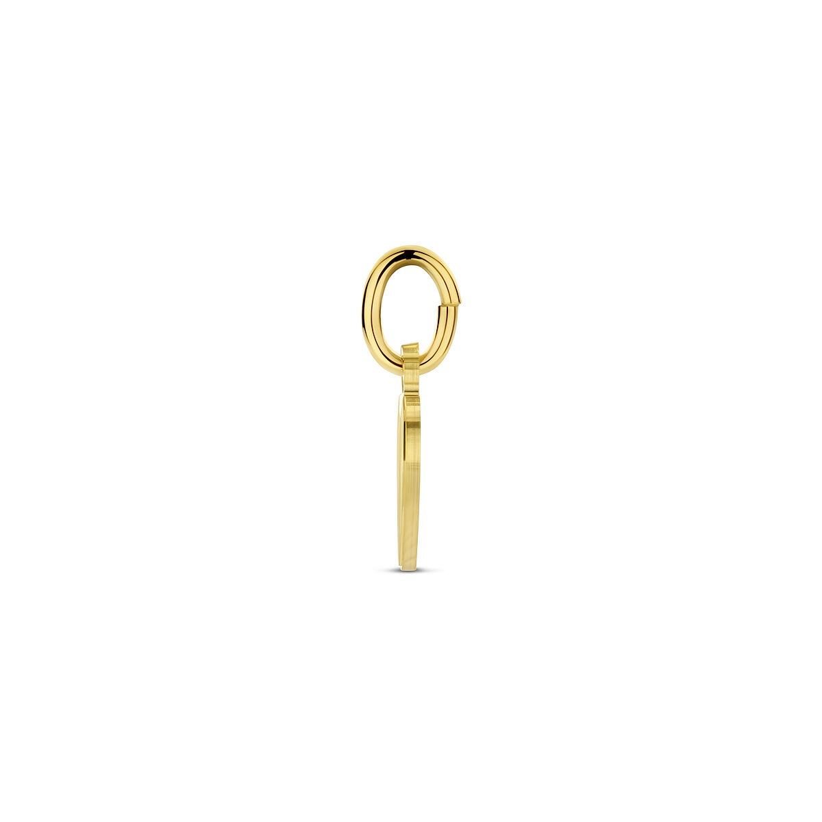 pendentif en forme de cœur plaqué or jaune à graver