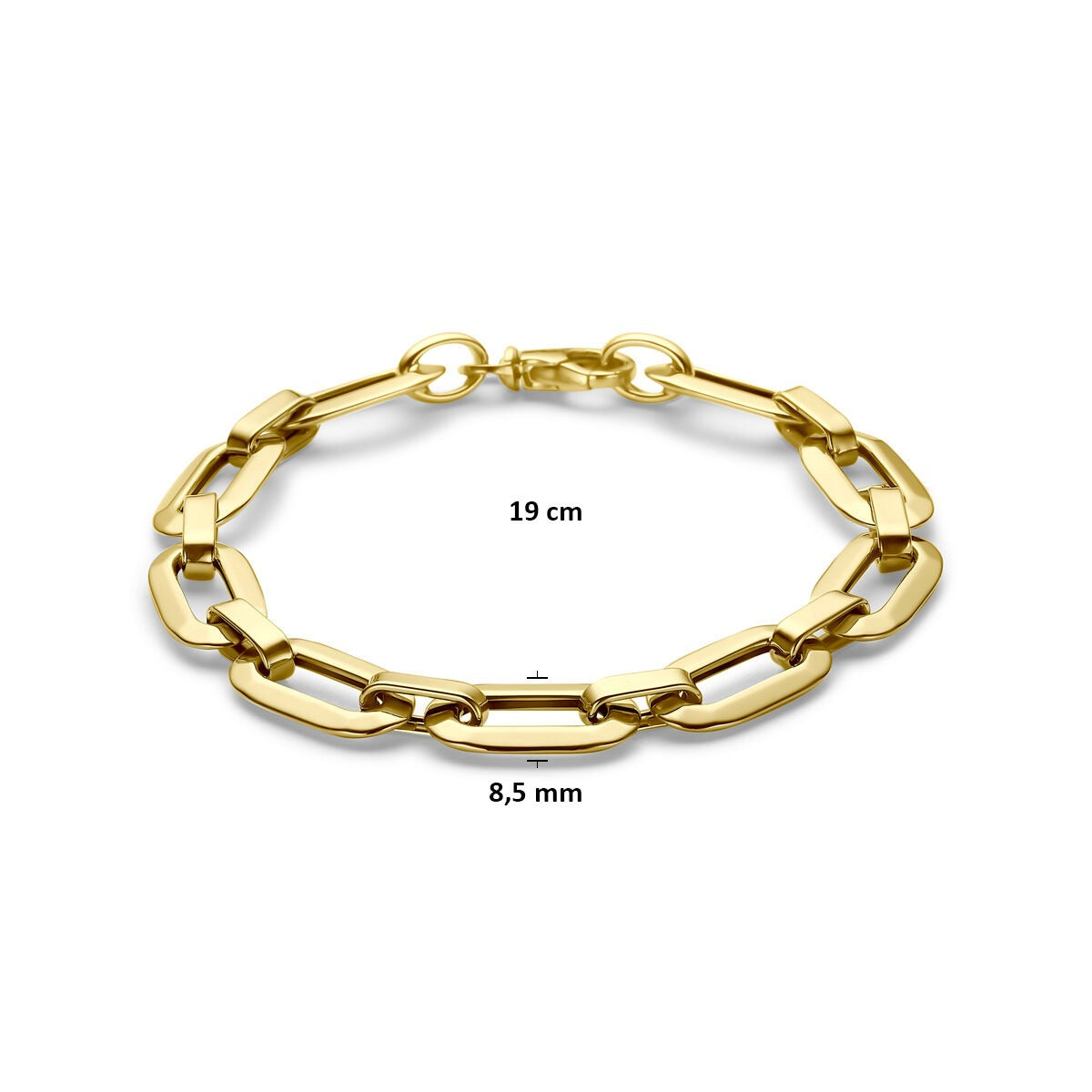bracelet en or jaune ancre 14k