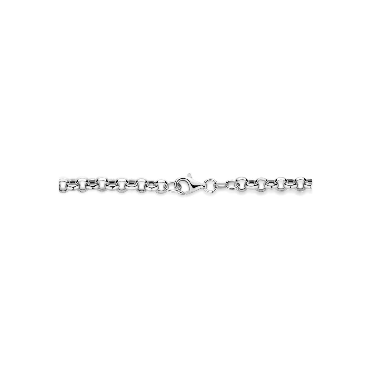 Collier Y en argent 925 rhodié avec connecteur 46 cm