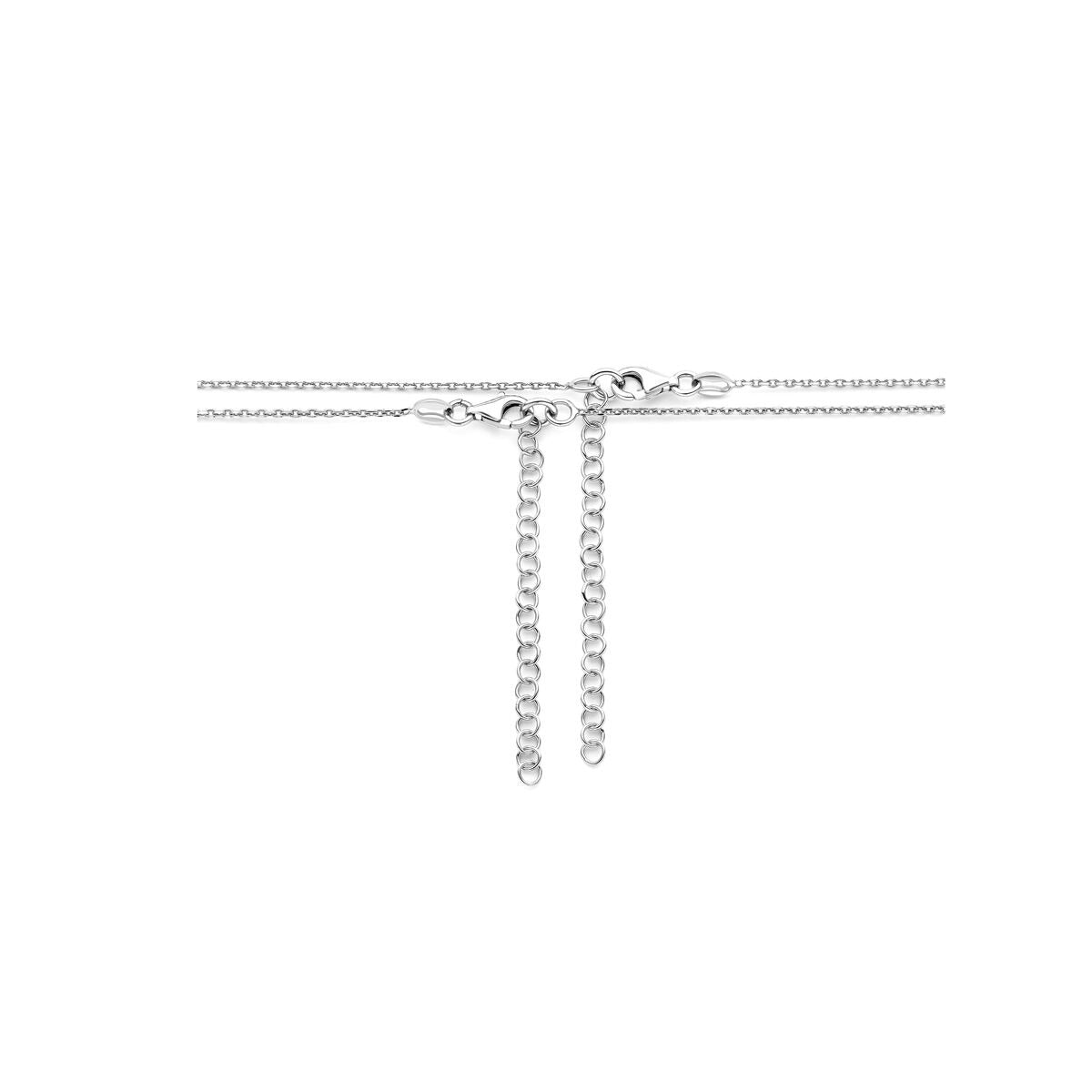 Collier d'amitié en argent avec cœurs – rhodié argent 925
