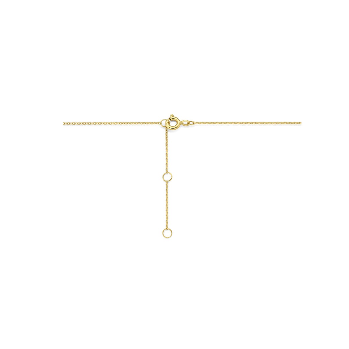 Collier en or jaune 9k avec pendentif en zircone