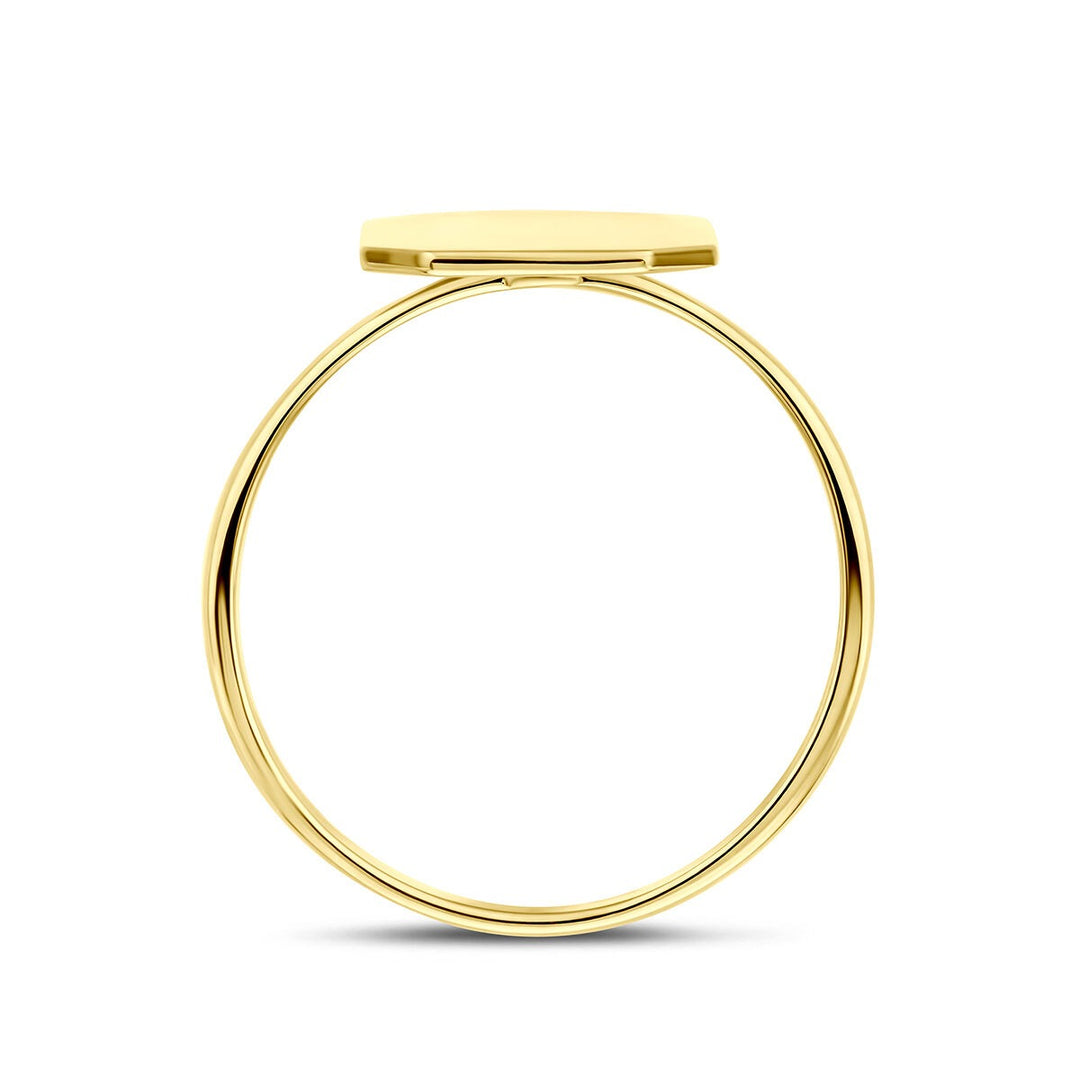 14k Geelgouden graveerring