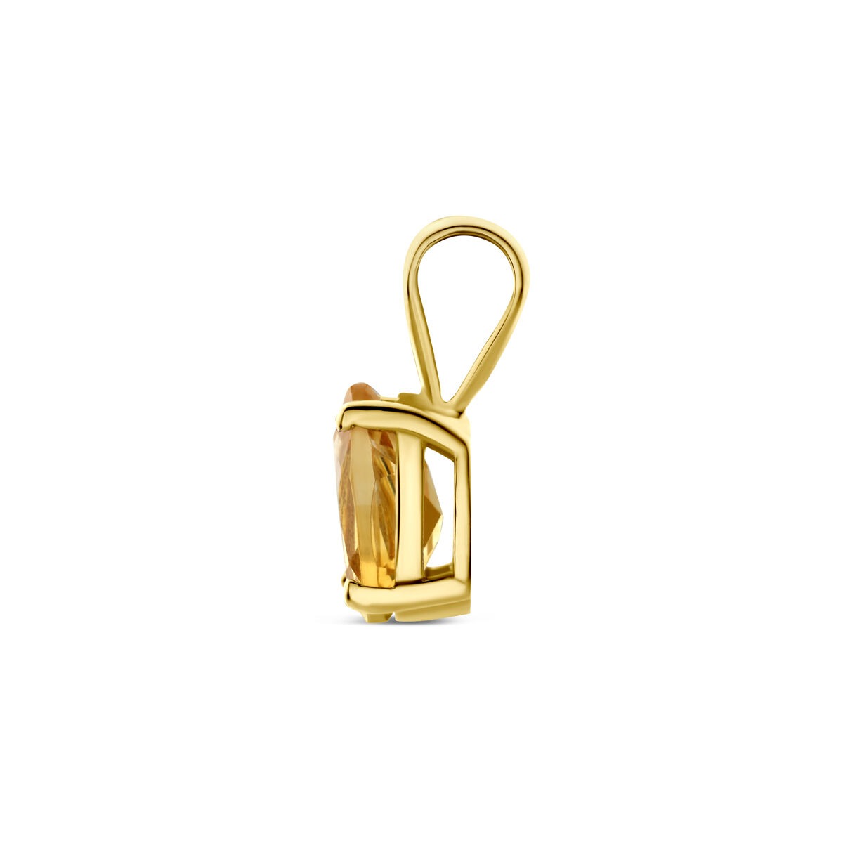 pendentif en or jaune avec citrine