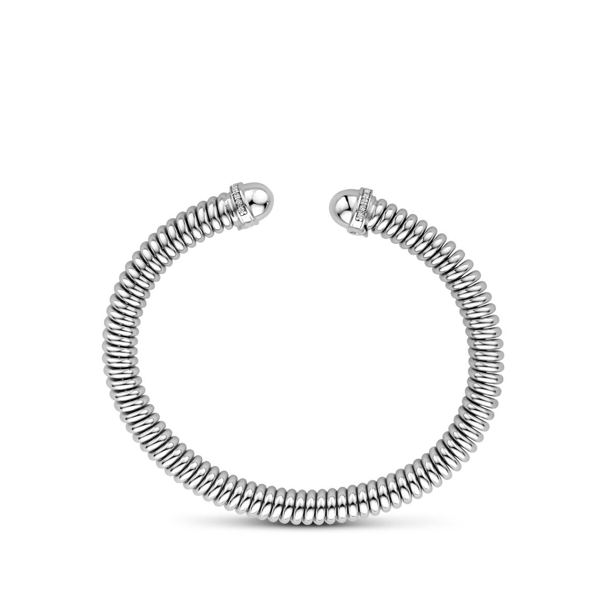 Bracelet pour femme en argent – bracelet rigide rhodié