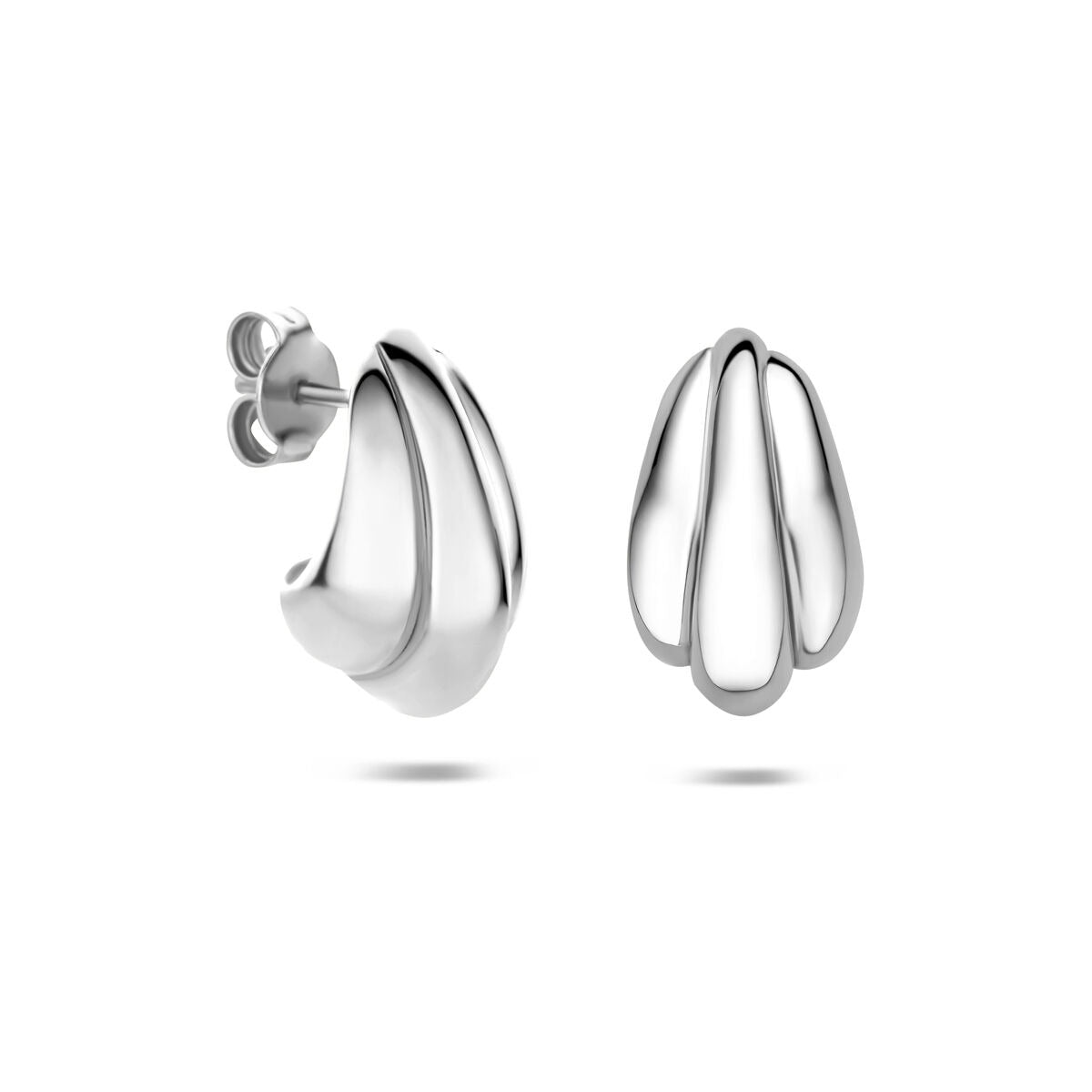 Boucles d'oreilles en argent 925 rhodiées 16,5 x 10 mm
