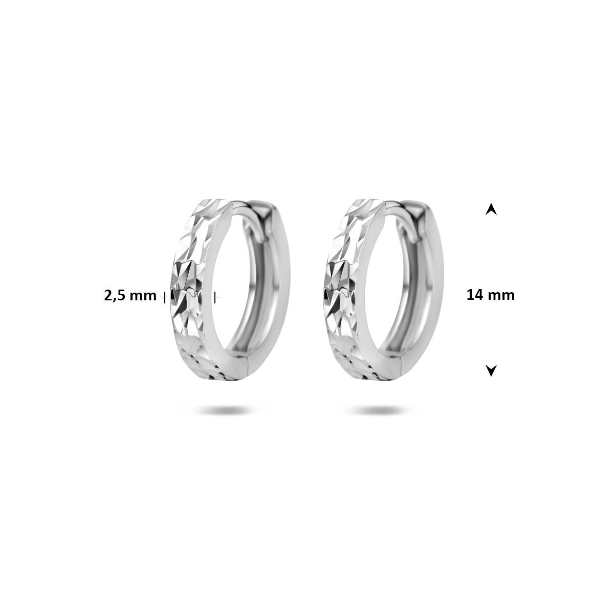 Créoles en argent rhodié