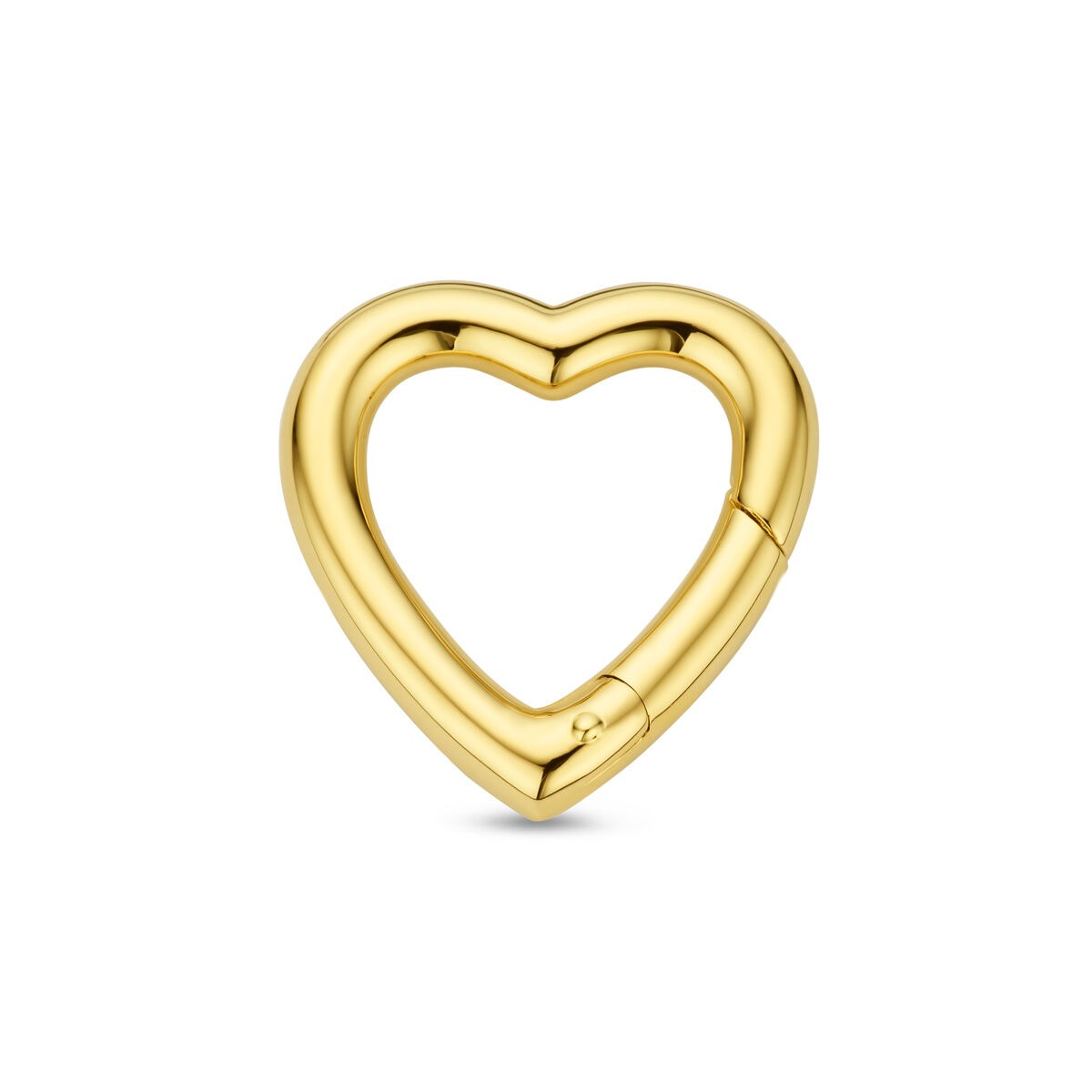 Connecteur en Or Jaune 14k en Forme de Cœur