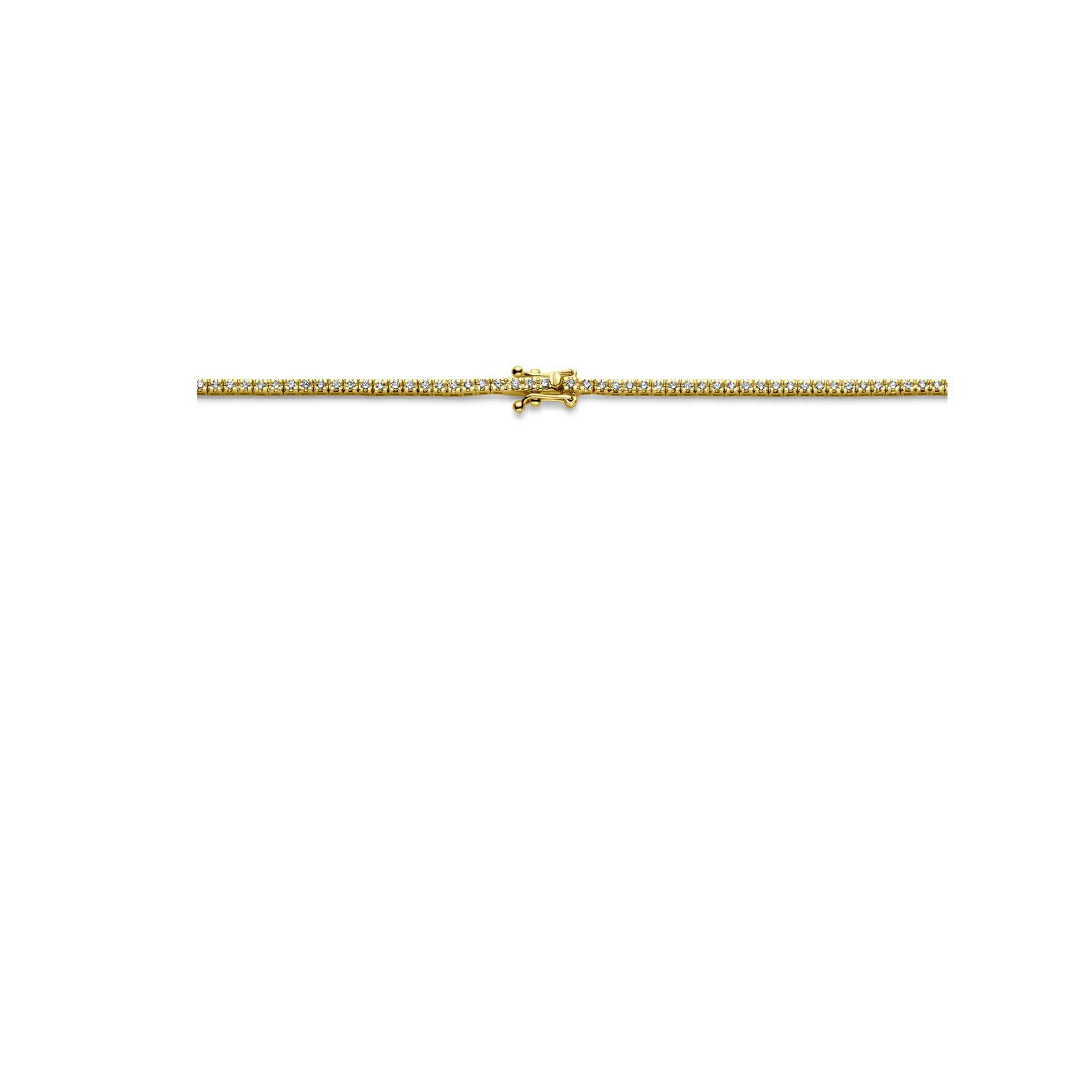 collier en or jaune 14k avec diamants cultivés en laboratoire – 2.00ct