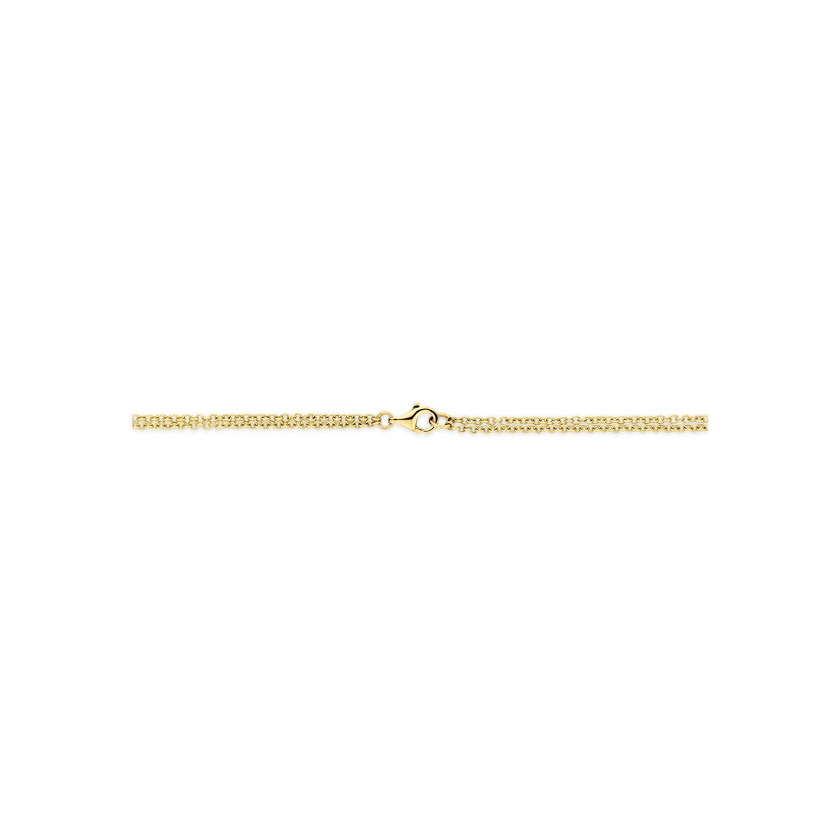Collier en or bicolore 14k avec pendentif diamant