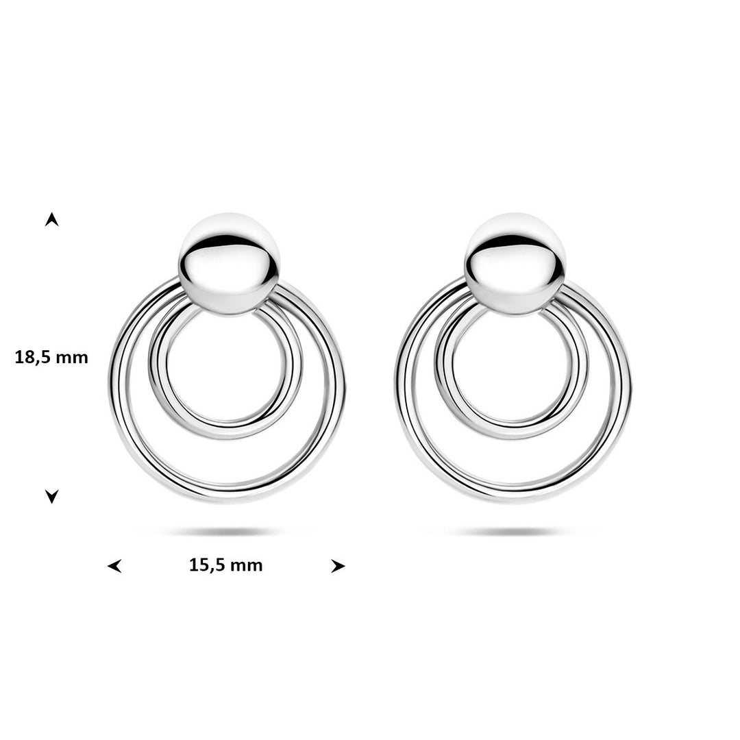 Gerhodineerde 925 zilveren oorhangers